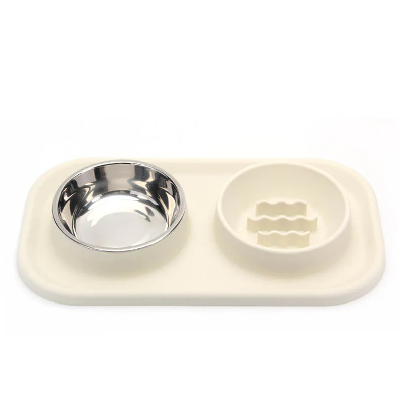 Bol Double en Silicone pour Nourriture Lente - Image 3