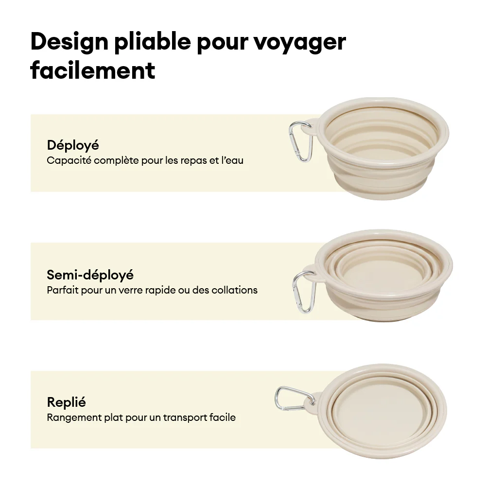 Bol en silicone pliable pour chien - Urban Roaming - Image 4