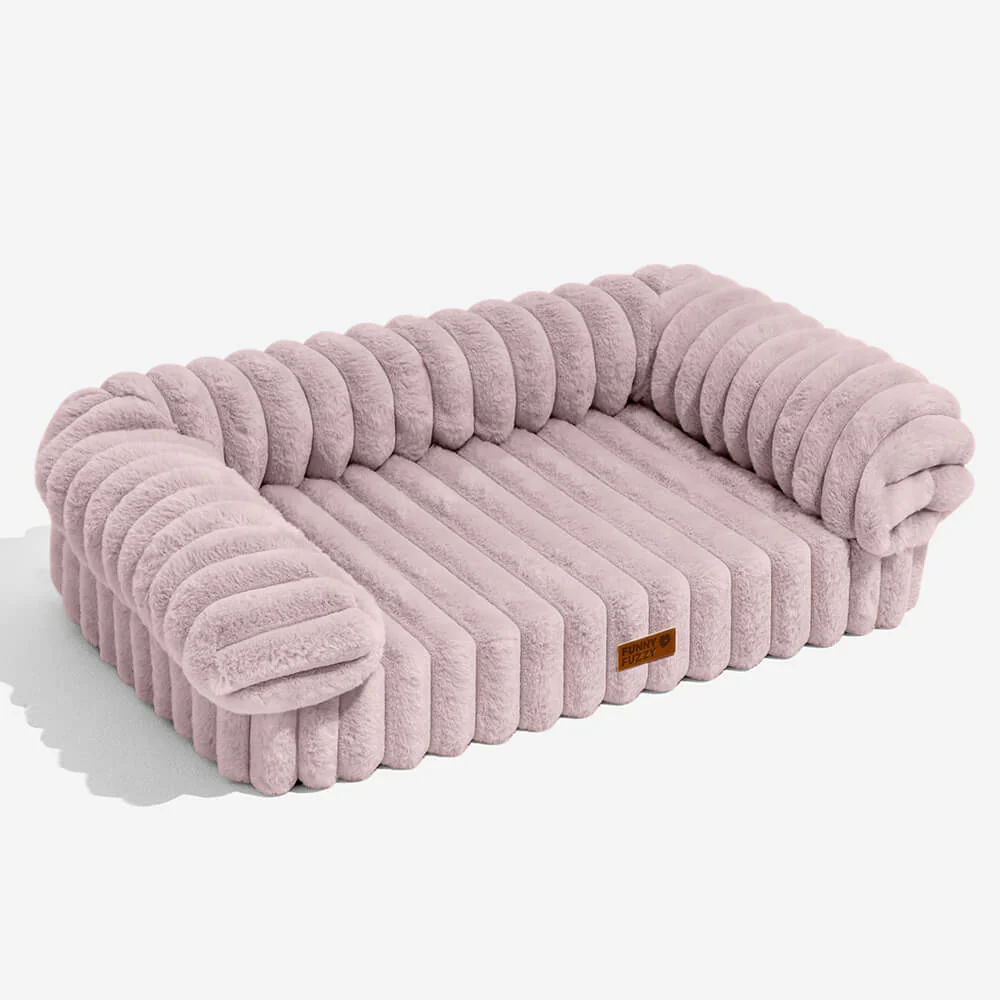 Canapé lit orthopédique pour chien et chat couleur crème moelleux et confortable - Image 7