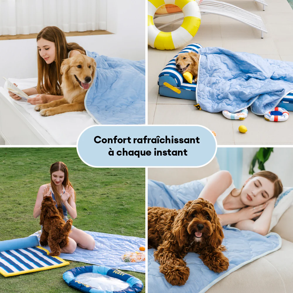 Couverture et Tapis rafraîchissant pour chien double face - Chill Nest - Image 5