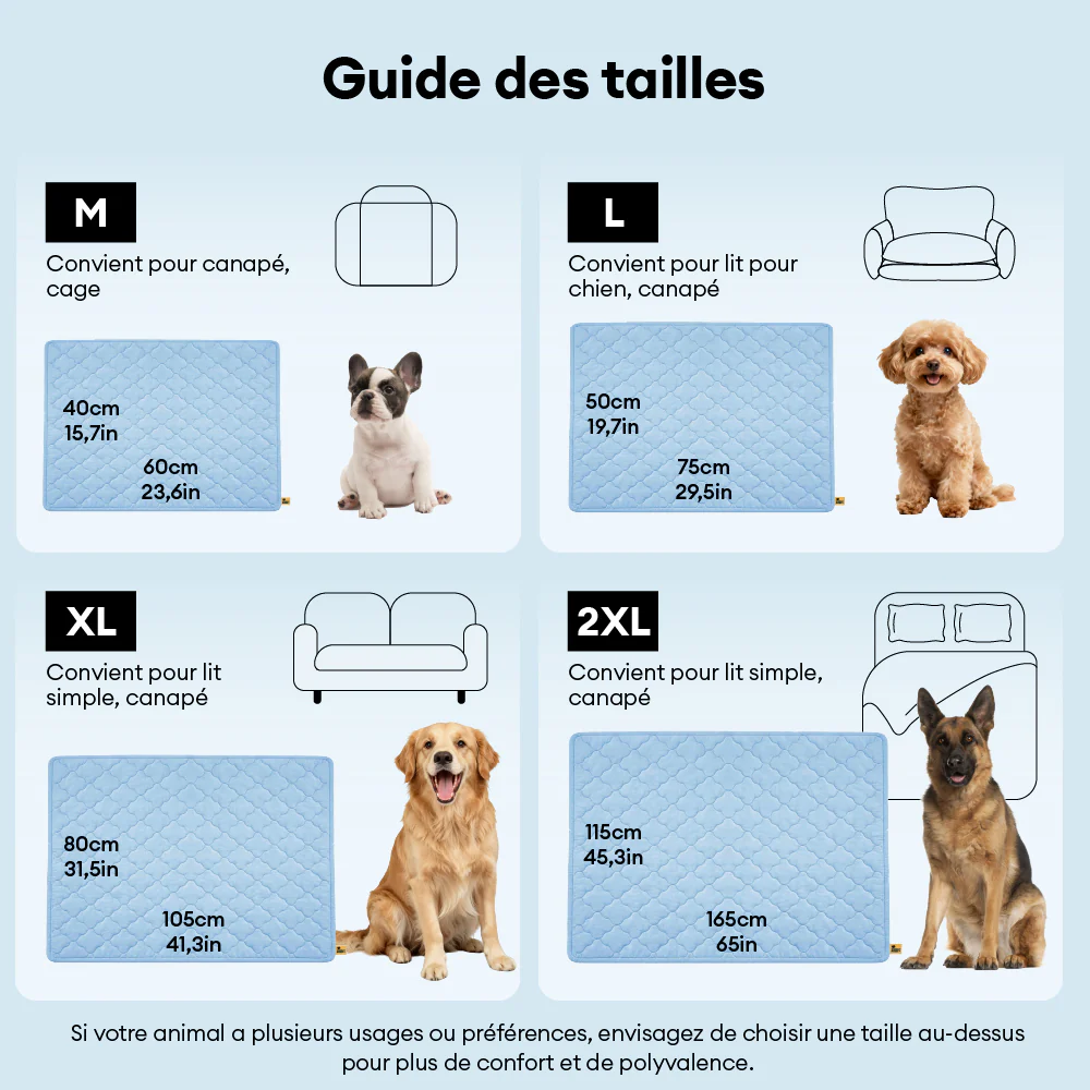 Couverture et Tapis rafraîchissant pour chien double face - Chill Nest - Image 7