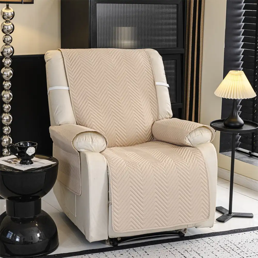 Housse de canapé Housse fauteuil Couvre-canapé relevable résistant à l'eau avec sangles élastiques - Classique W - Image 14