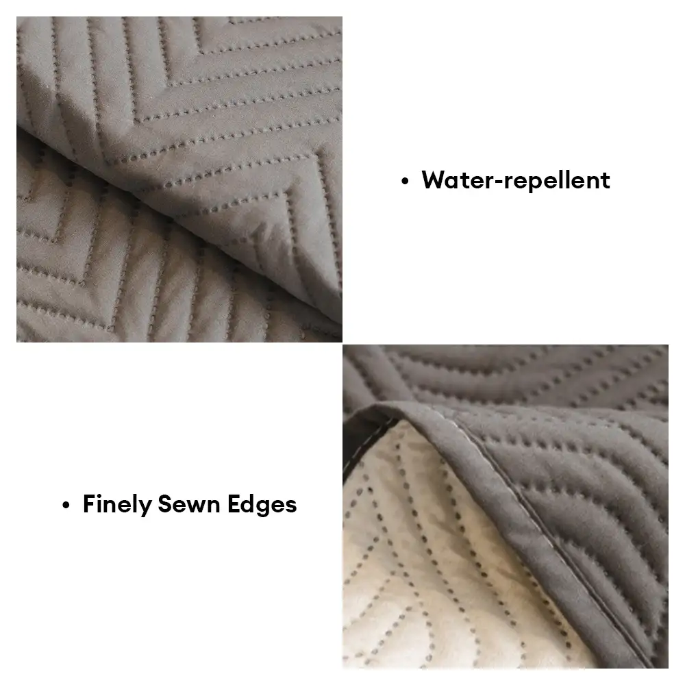 Housse de canapé Housse fauteuil Couvre-canapé relevable résistant à l'eau avec sangles élastiques - Classique W - Image 4