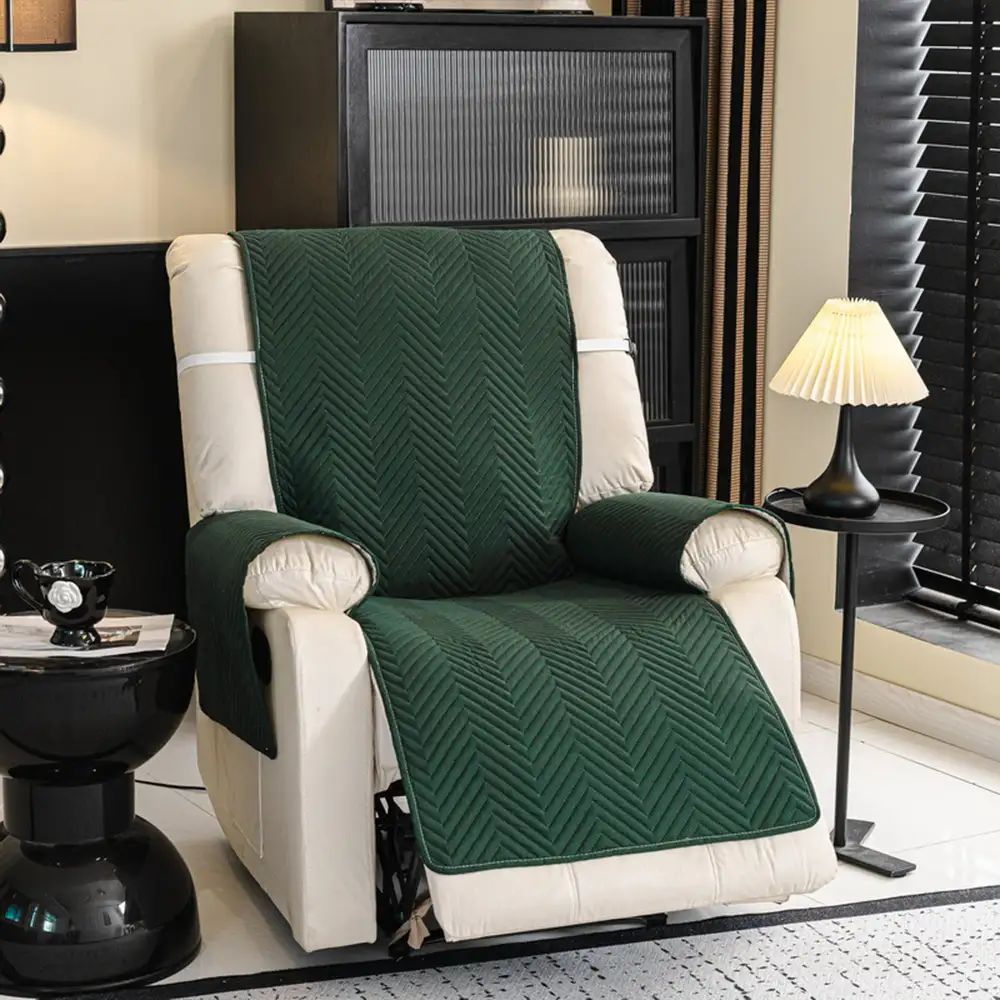 Housse de canapé Housse fauteuil Couvre-canapé relevable résistant à l'eau avec sangles élastiques - Classique W - Image 7