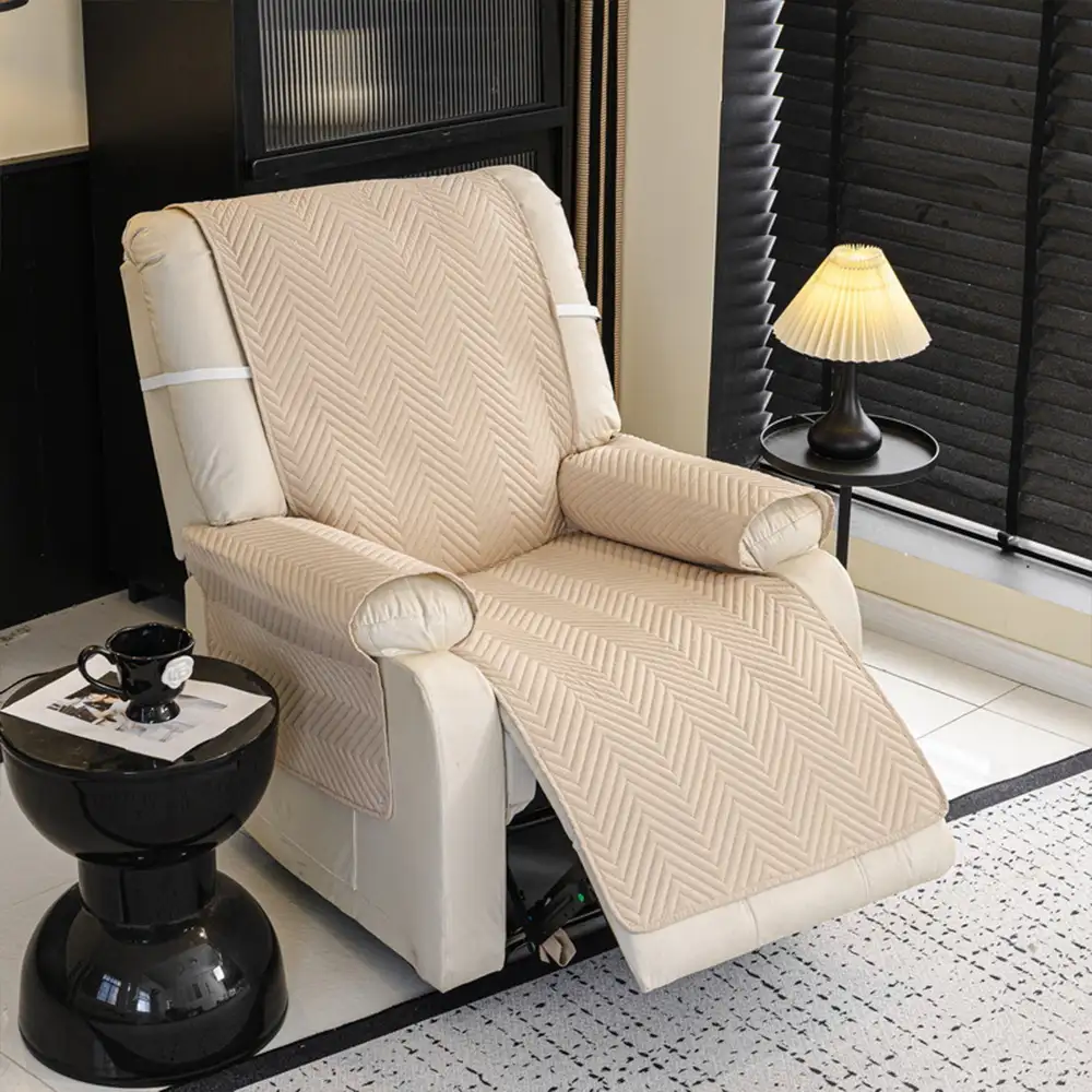 Housse de canapé Housse fauteuil Couvre-canapé relevable résistant à l'eau avec sangles élastiques - Classique W - Image 9