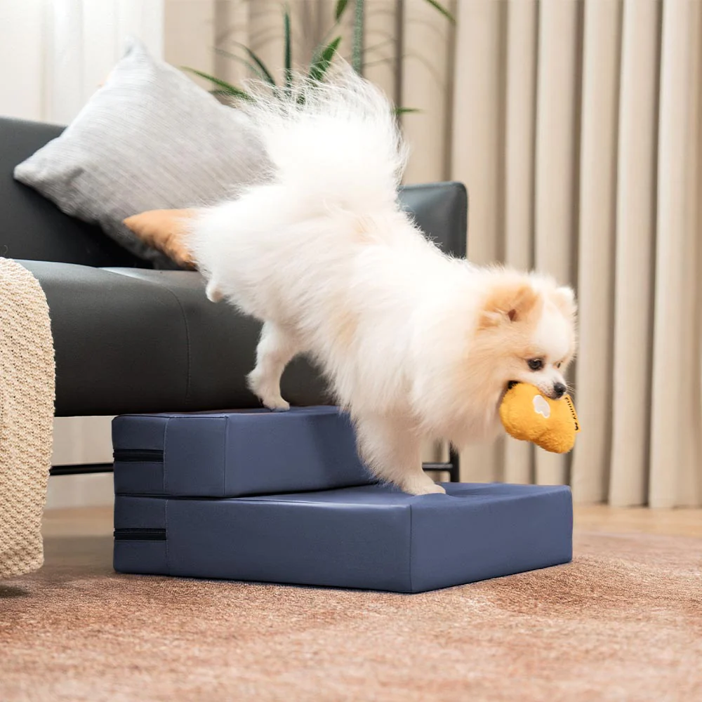 Escaliers pour animaux modulables à plusieurs niveaux en cuir PU imperméable et lavable - Image 17