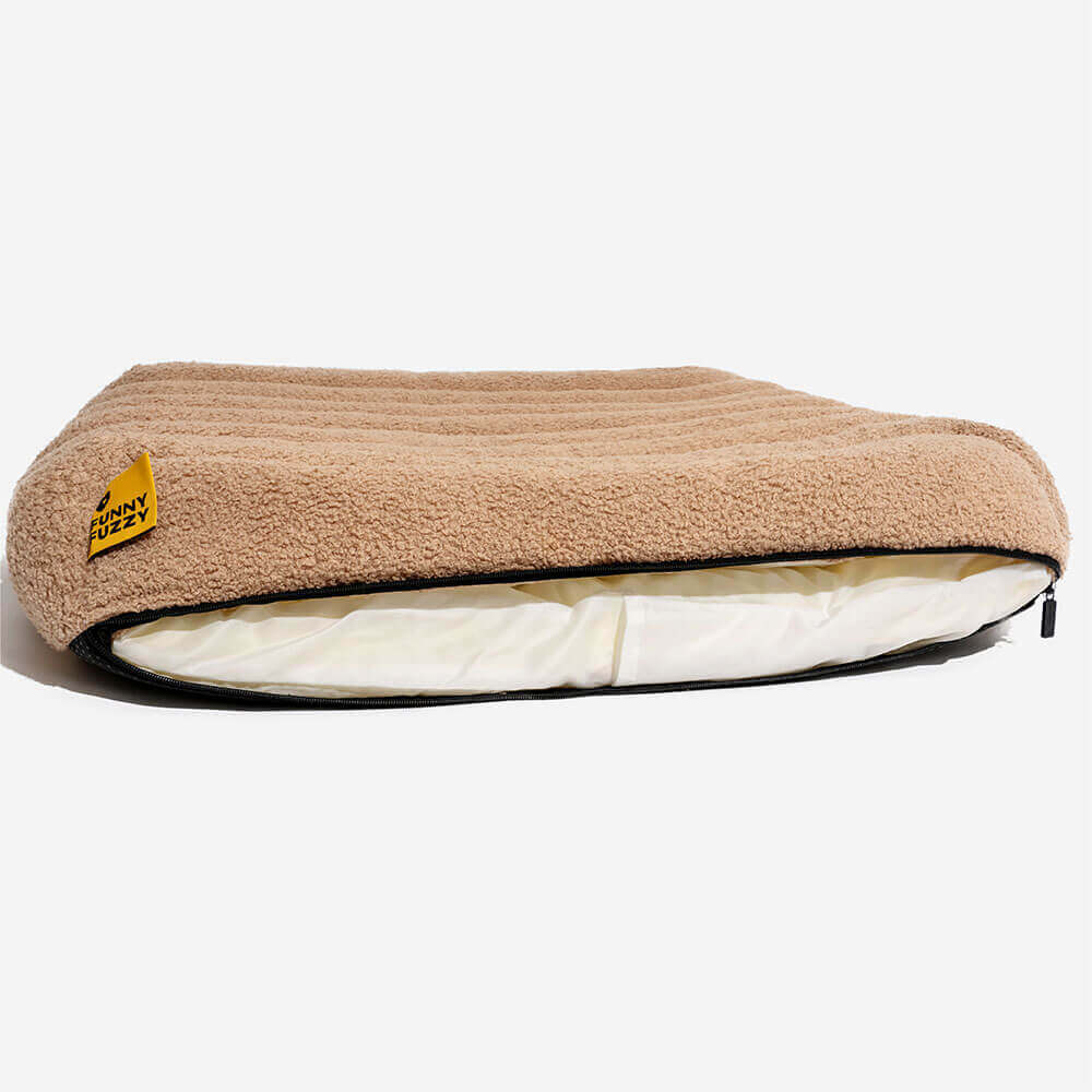 Grand Coussin Plat Lavable Crème Confortable pour Chien - Cheesecake - Image 9