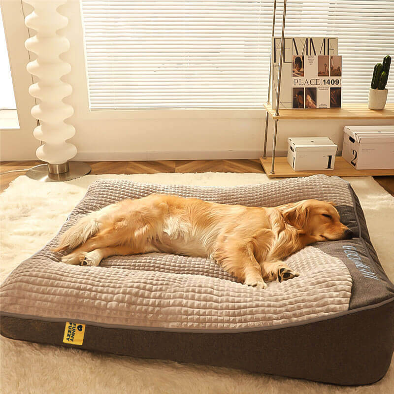 Grand coussin pour chien résistant aux rayures avec protection de la colonne vertébrale pour l'extérieur - Image 4