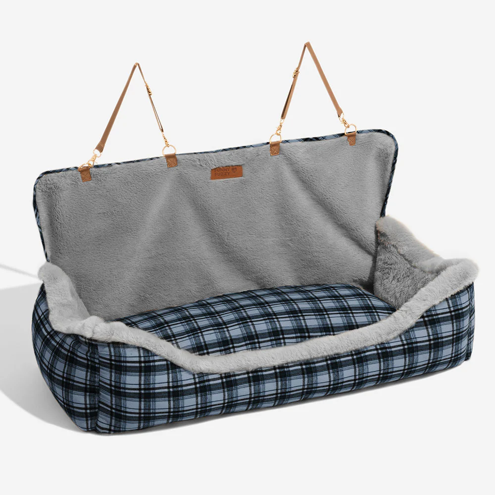 Grand siège auto classique en peluche pour chien - Protection Assurée - Image 15
