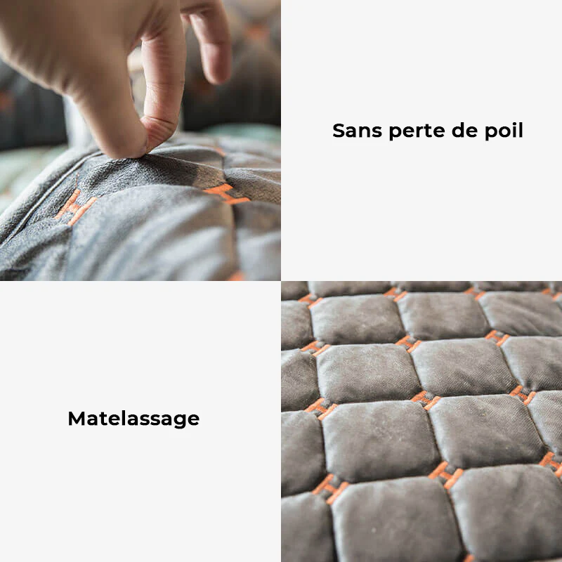 Housse de canapé antidérapante en velours matelassé de luxe - Image 6