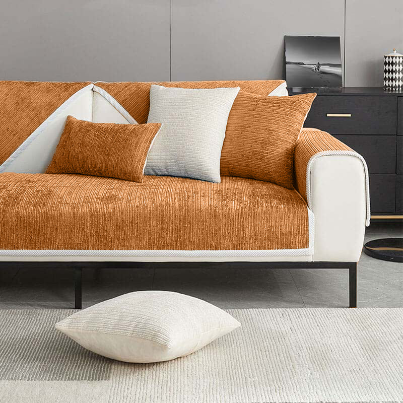 Housse de canapé en tissu chenille antimicrobien imperméable et anti rayures - Image 13