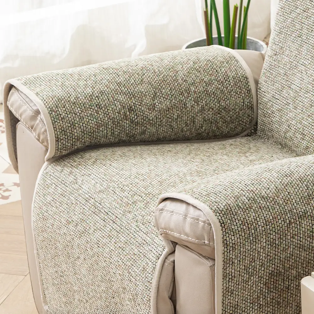 Housse fauteuil de canapé inclinable en jacquard chenille anti-rayures et antidérapante - Chic - Image 11