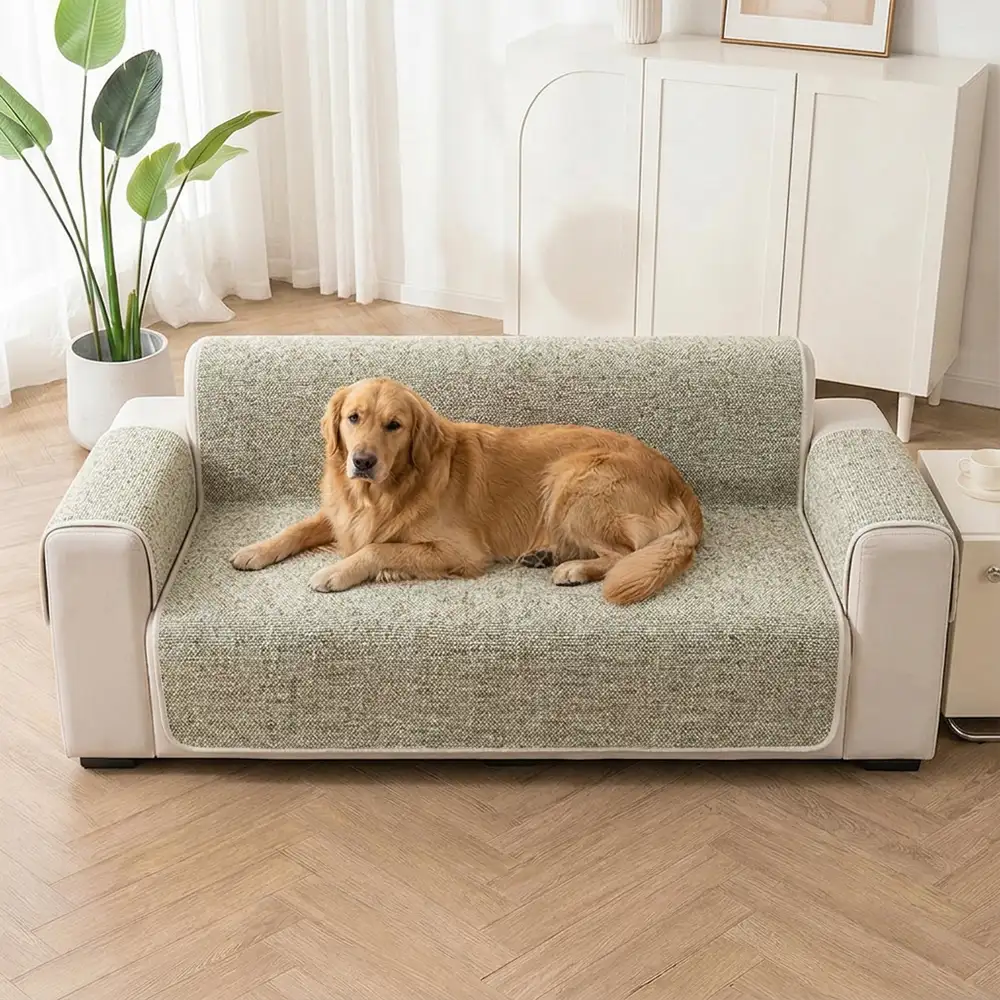 Housse fauteuil de canapé inclinable en jacquard chenille anti-rayures et antidérapante - Chic - Image 2