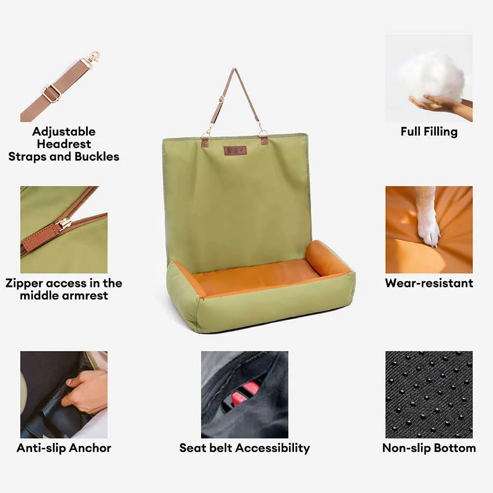Housse de siège de voiture imperméable et antidérapante pour grands chiens - Urban Voyager - Image 4