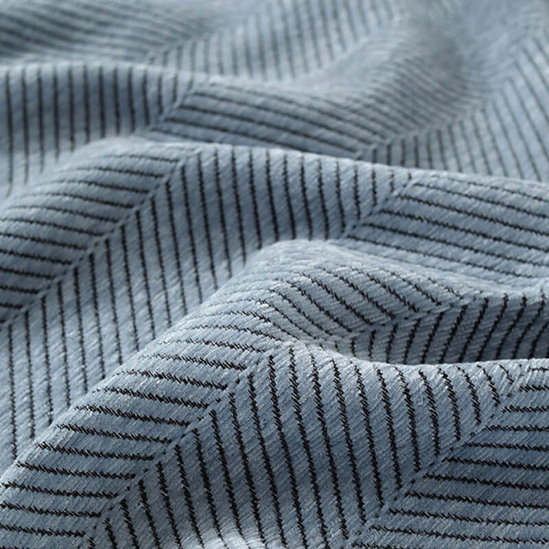 Housse de fauteuil plaid pour canapé en chenille à chevrons et glands - Image 16