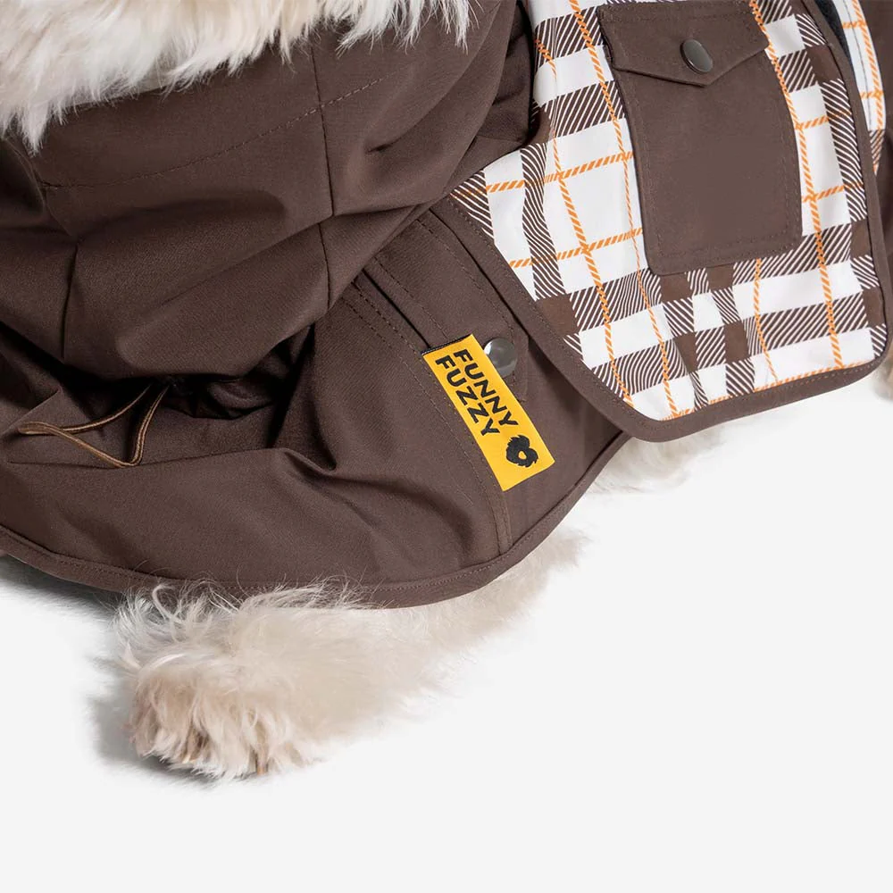 Imperméable ajustable pour chien à carreaux vintage protection contre les intempéries - Image 18