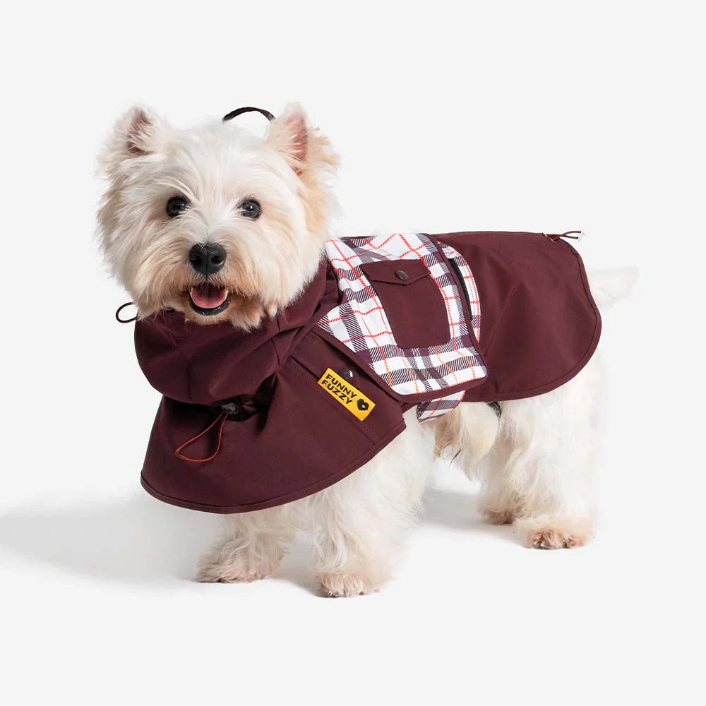 Imperméable ajustable pour chien à carreaux vintage protection contre les intempéries - Image 21