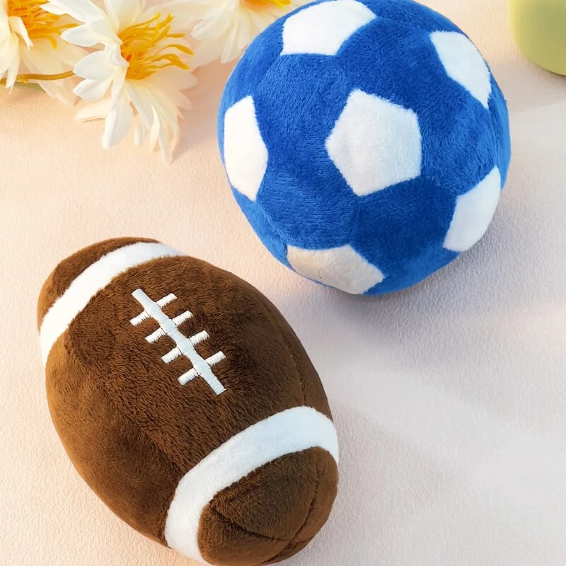 Jouet Interactif en Peluche Football Siffleur pour Chien - Image 3