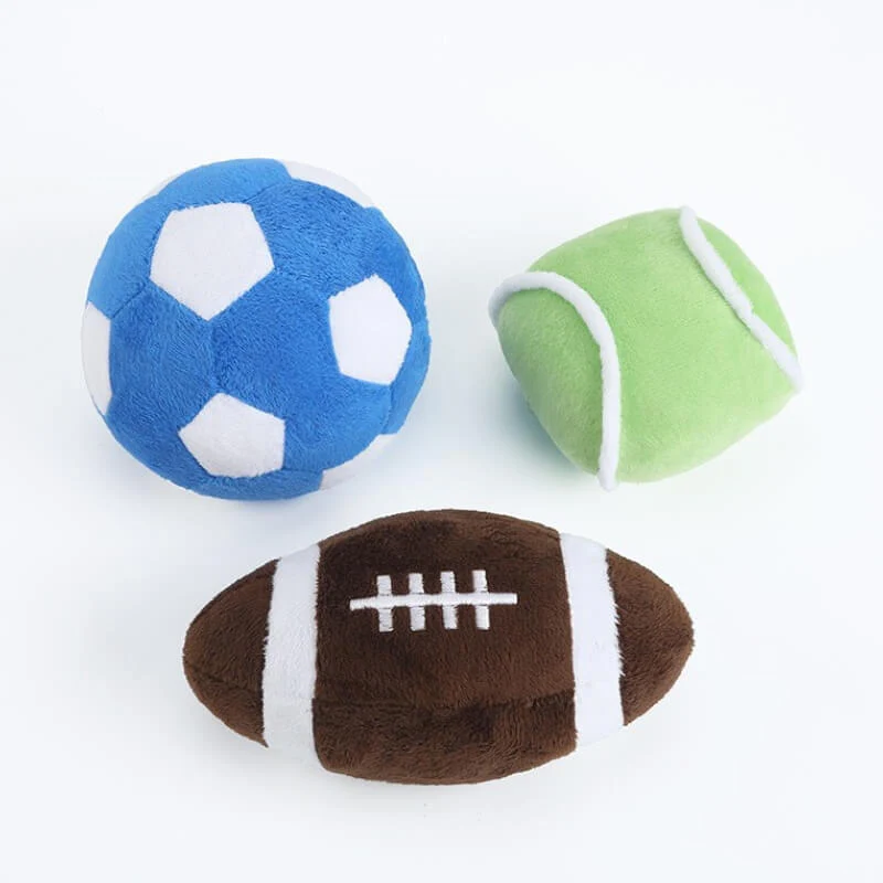 Jouet Interactif en Peluche Football Siffleur pour Chien - Image 8