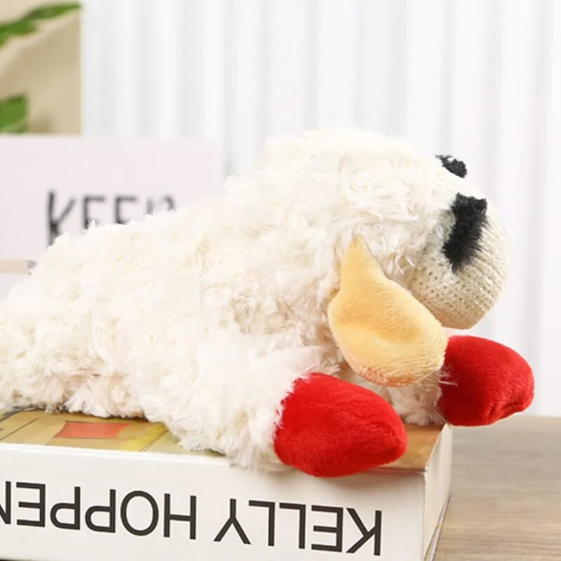 Jouet interactif pour chien - agneau peluche avec sifflet - Image 5
