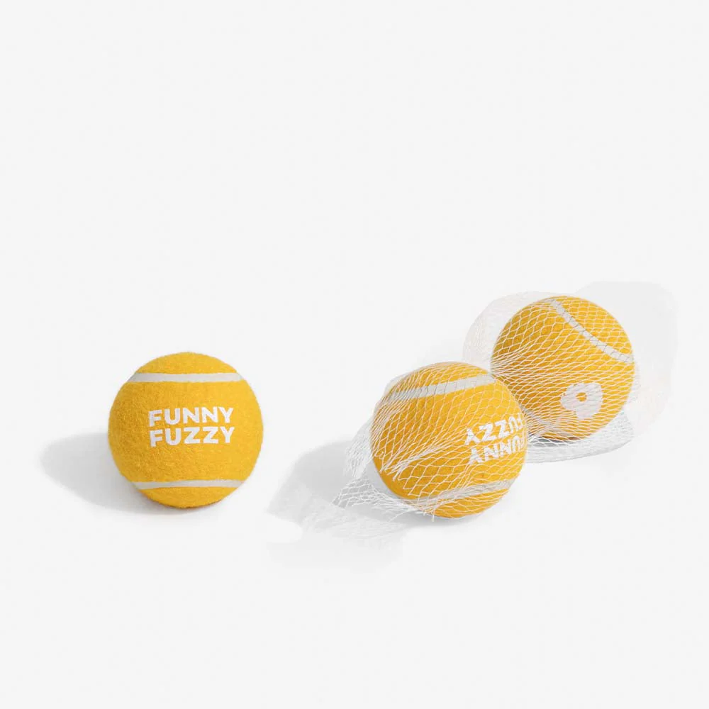 Jouet pour chien balle de tennis FUNNYFUZZY avec couineur et effet rebond - Image 13
