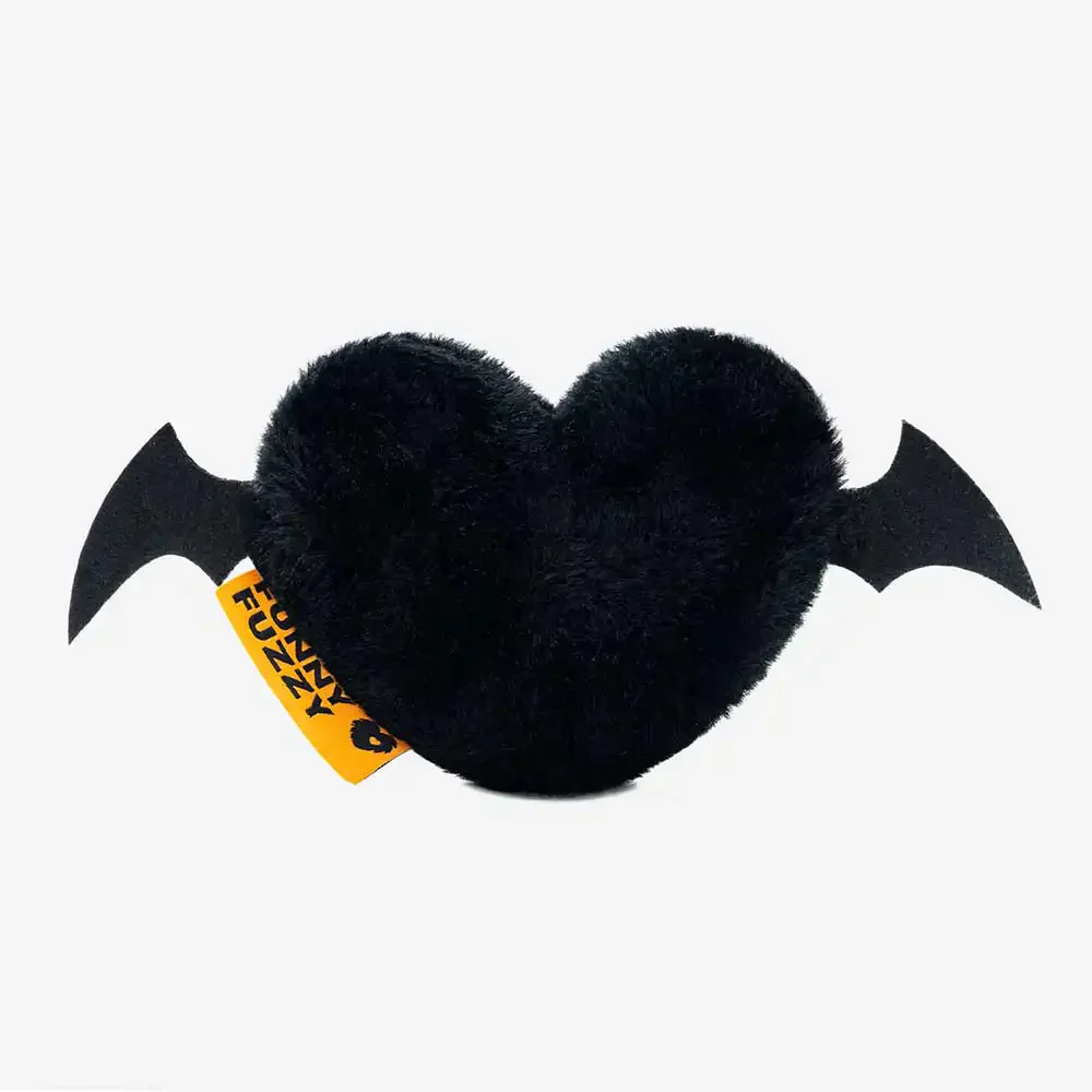 Jouet pour chien en peluche avec couinement spécial Halloween - Bat Heart - Image 5