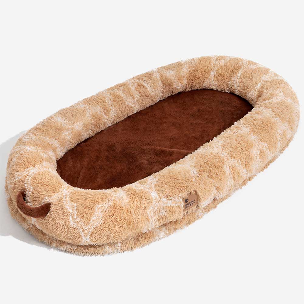 Lit orthopédique en peluche pour chien et homme - Image 30