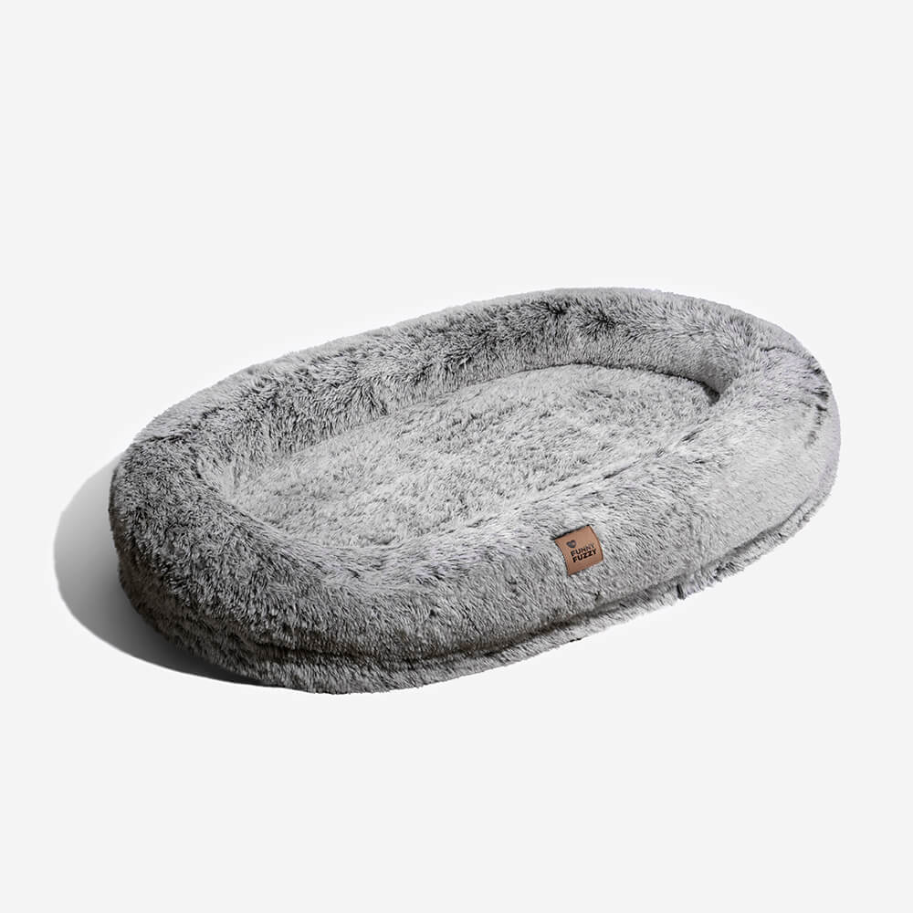 Lit orthopédique en peluche pour chien et homme - Image 38