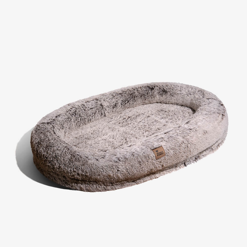 Lit orthopédique en peluche pour chien et homme - Image 39