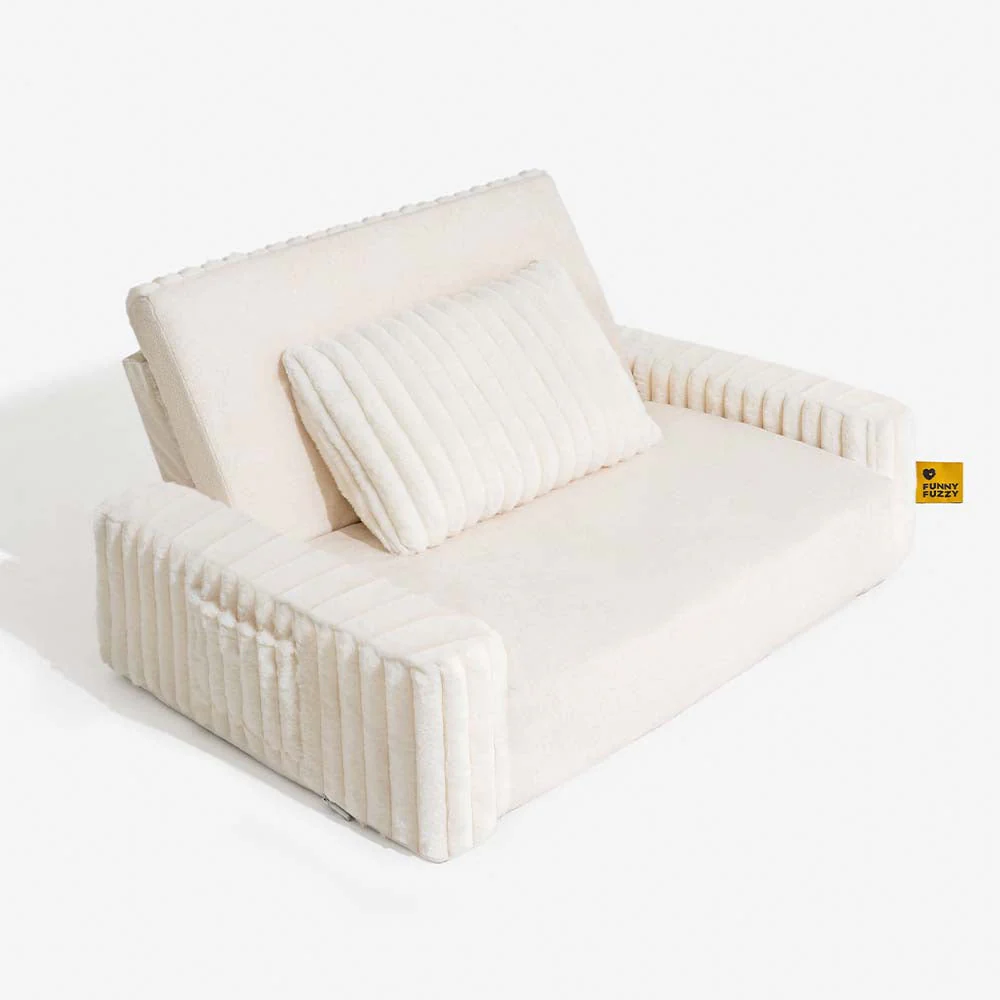 Lit orthopédique en peluche pour chien et homme - Image 41