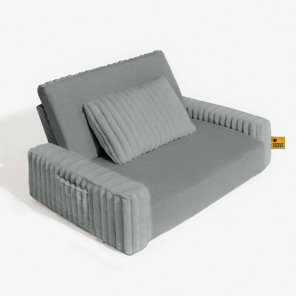 Lit orthopédique en peluche pour chien et homme - Image 43