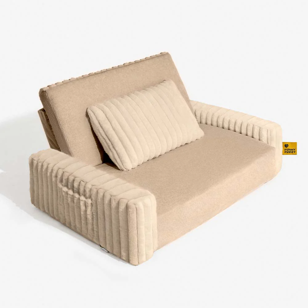 Lit orthopédique moelleux et crémeux pour chien et homme confort extensible - Image 17