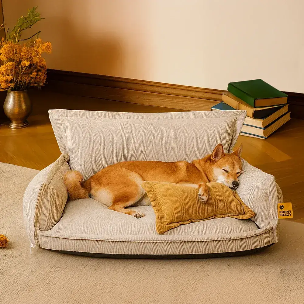 Panier orthopédique pour chien toutes saisons à double couche amovible – Rétro - Image 14