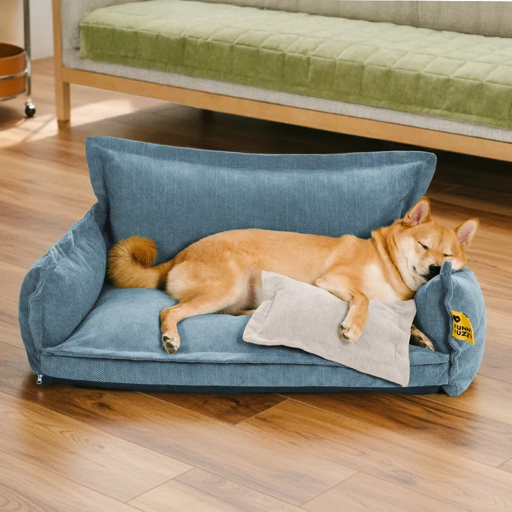 Panier orthopédique pour chien toutes saisons à double couche amovible – Rétro - Image 16