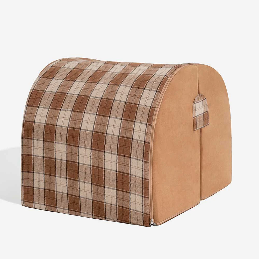 Lit orthopédique pour chien Classic Plaid House retraite chaleureuse - Image 15