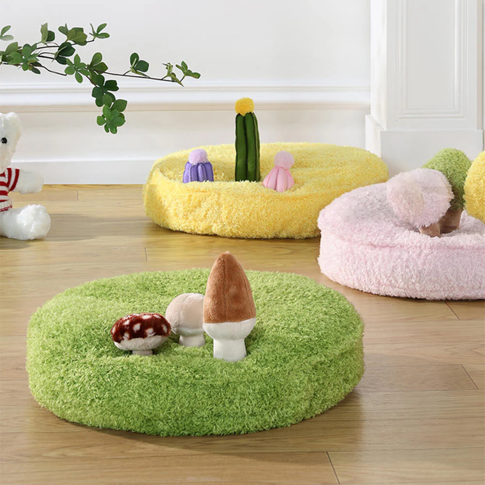 Lit pour animal de compagnie en peluche 2 en 1 Jungle Explorer - Parc naturel