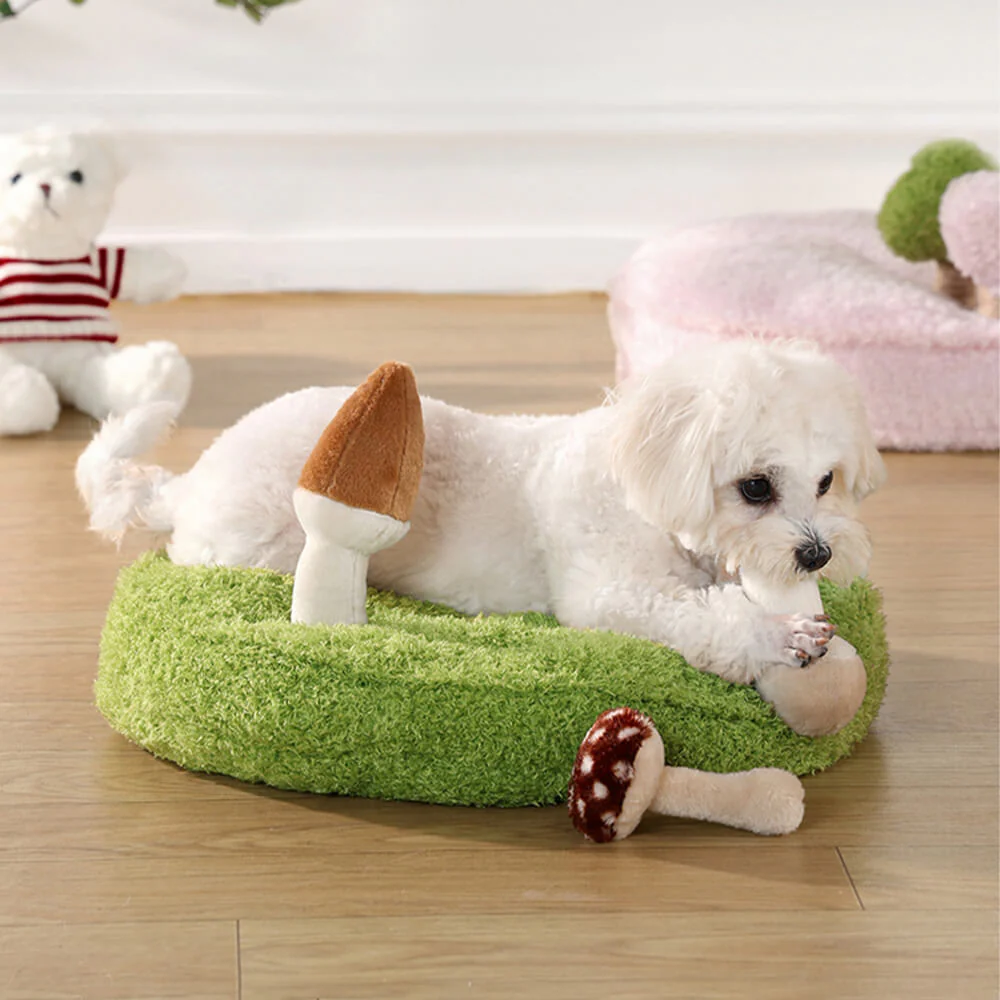 Lit pour animal de compagnie en peluche 2 en 1 Jungle Explorer - Parc naturel - Image 2
