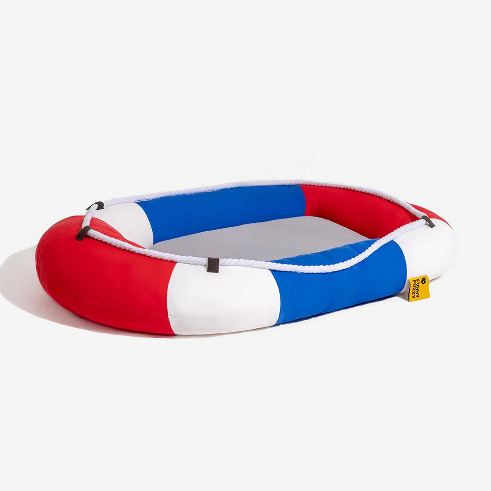 Lit pour animal en forme de bateau imperméable et rafraîchissant avec oreiller – Chill Raft - Image 21