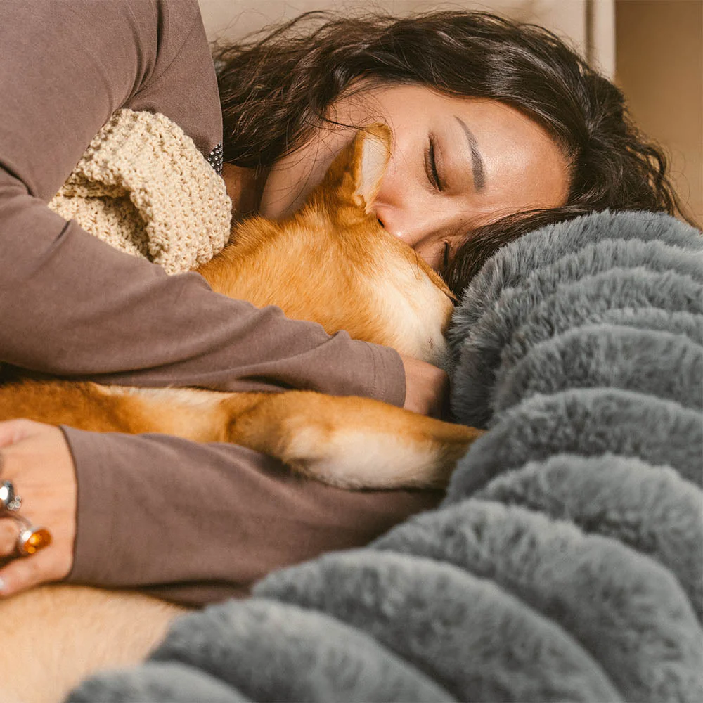Lit pour chien et human classique et moelleux de très grande taille Donut - Berceau câlin - Image 13