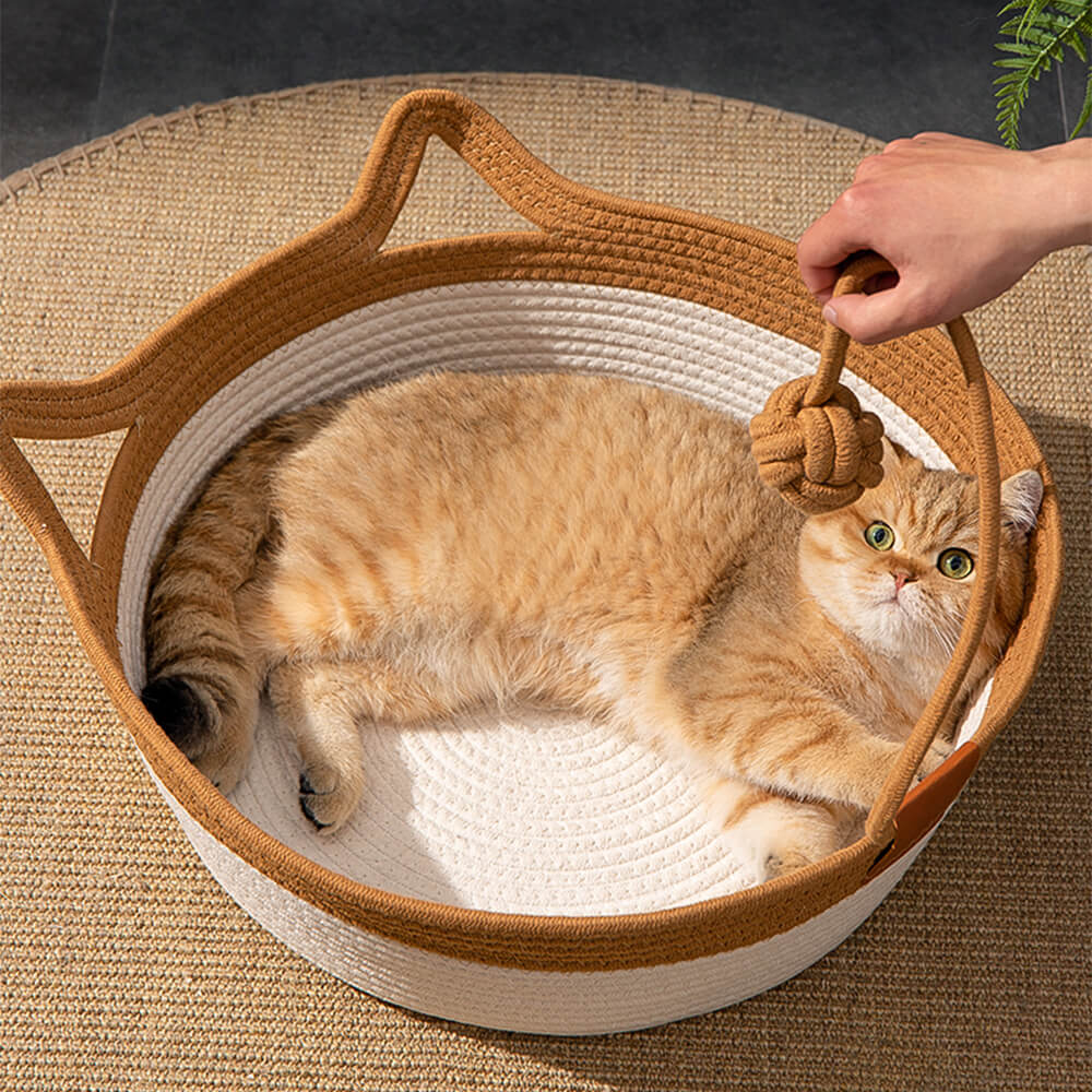 Nid pour chat tissé durable confortable polyvalent fait main - Image 11
