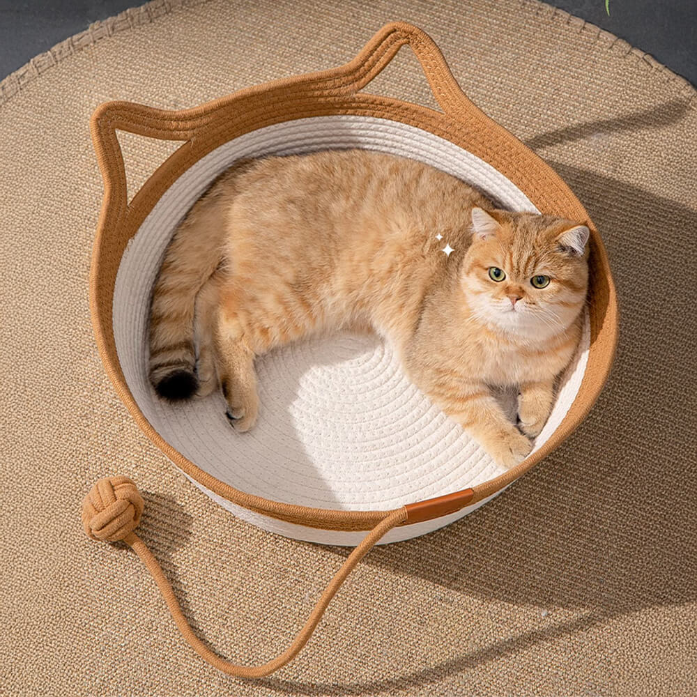 Nid pour chat tissé durable confortable polyvalent fait main - Image 9
