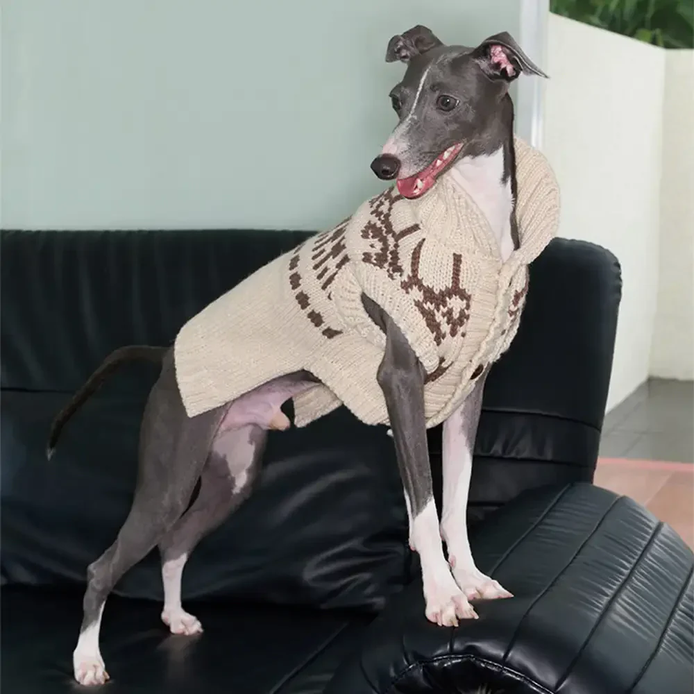 Pull pour chien sans manches en motif Fair Isle pour teckel - Image 6