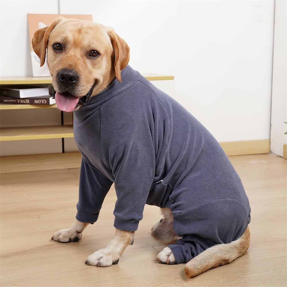 Pyjama polaire confortable pour chien vêtements de nuit idéaux pour grands chiens - Image 14