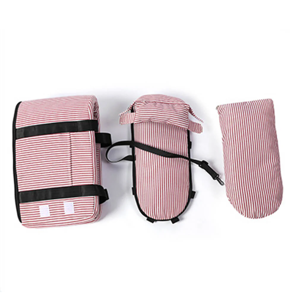 Siège de sécurité pour chien de voyage portable à carreaux avec console centrale élégante - Image 6