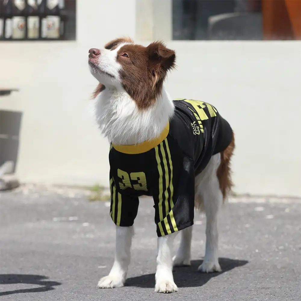 T-shirt pour chien rétro réfléchissant rayé pour toutes les races - Image 7