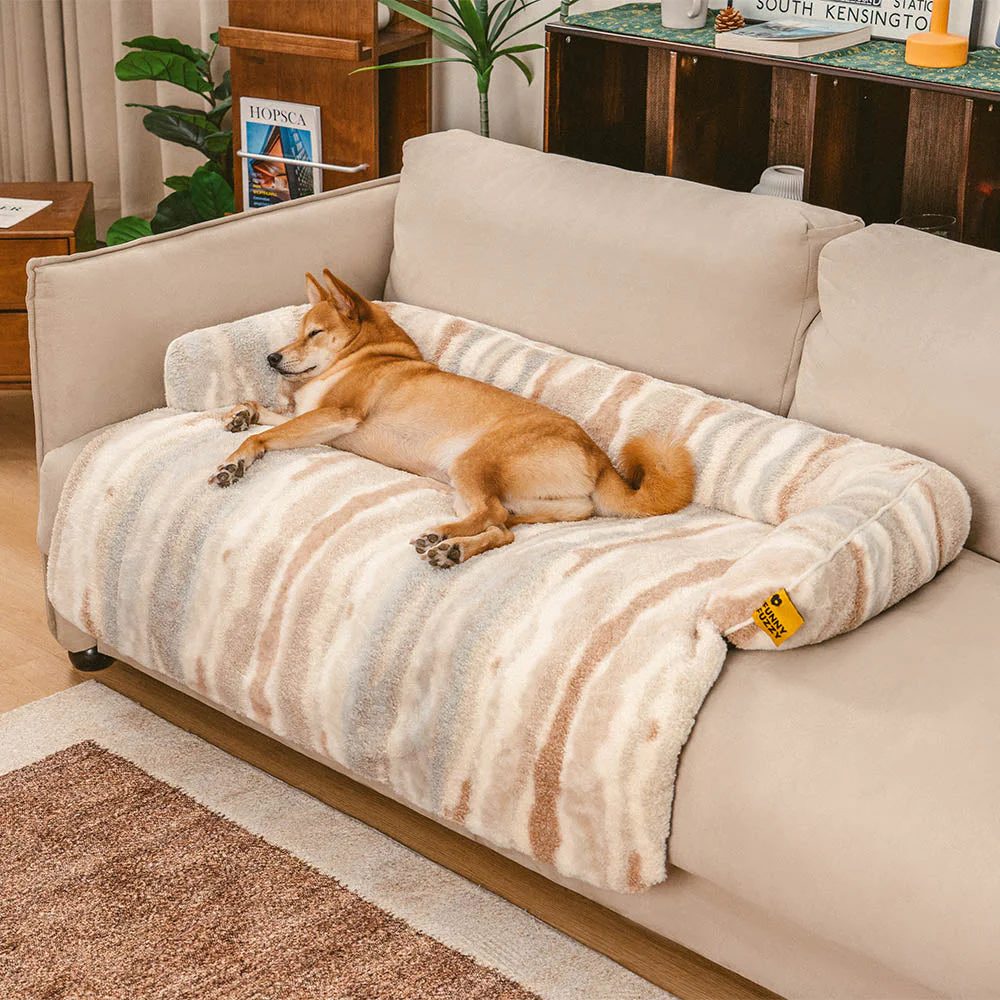 Tapis de protection de canapé en peluche nordique pour chien - PawLounge - Image 13