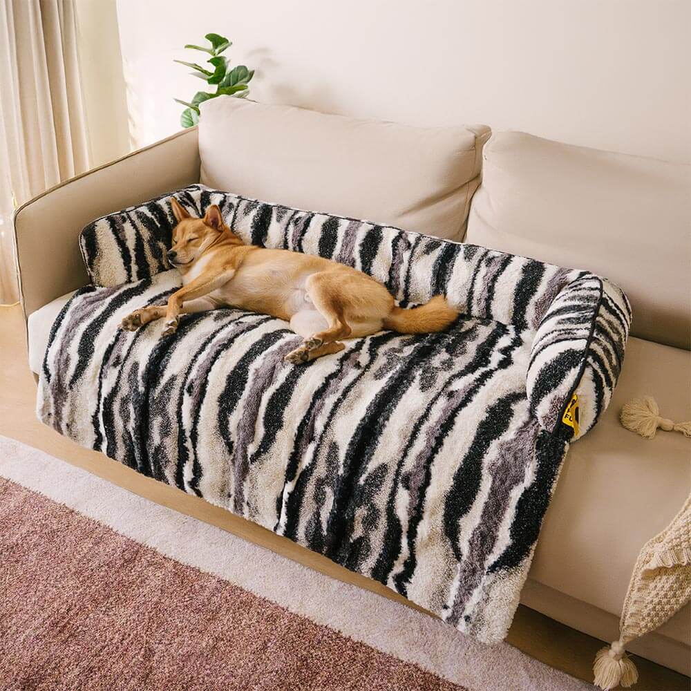 Tapis de protection de canapé en peluche nordique pour chien - PawLounge - Image 5